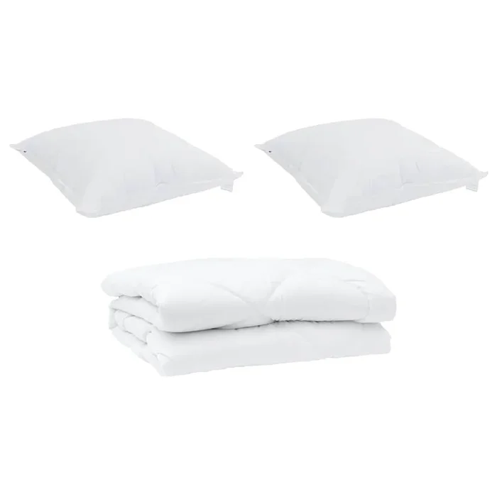 vidaXL Edredón de Verano con almohada 3 pcs Microfibra (53)