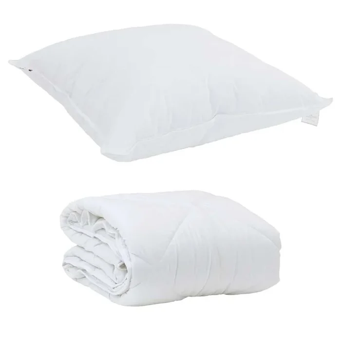 vidaXL Edredón para todas las estaciones con almohada 2 pcs Microfibra (78)