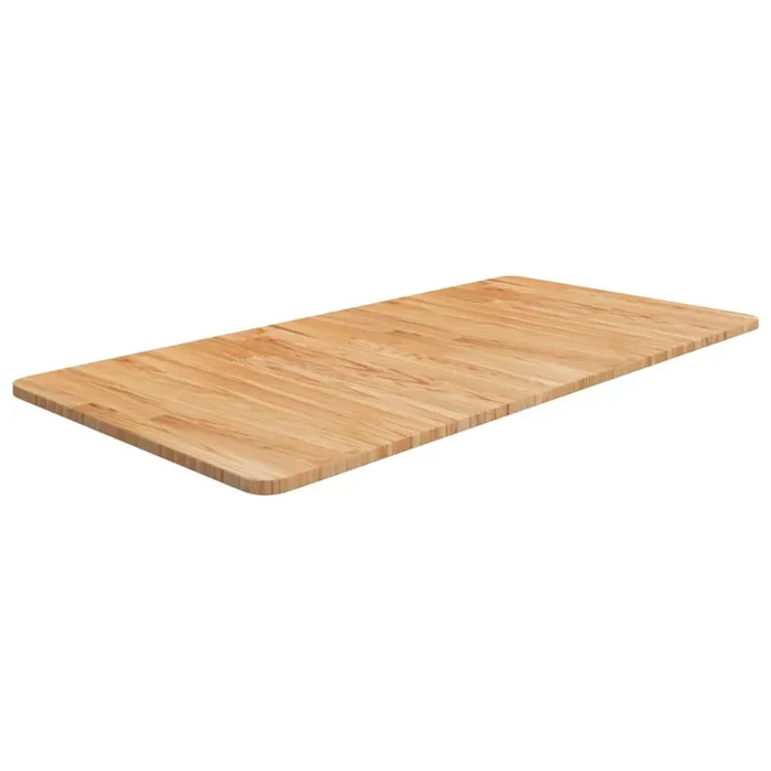 vidaXL Encimera baño madera maciza tratada marrón claro 100x50x1,5 cm