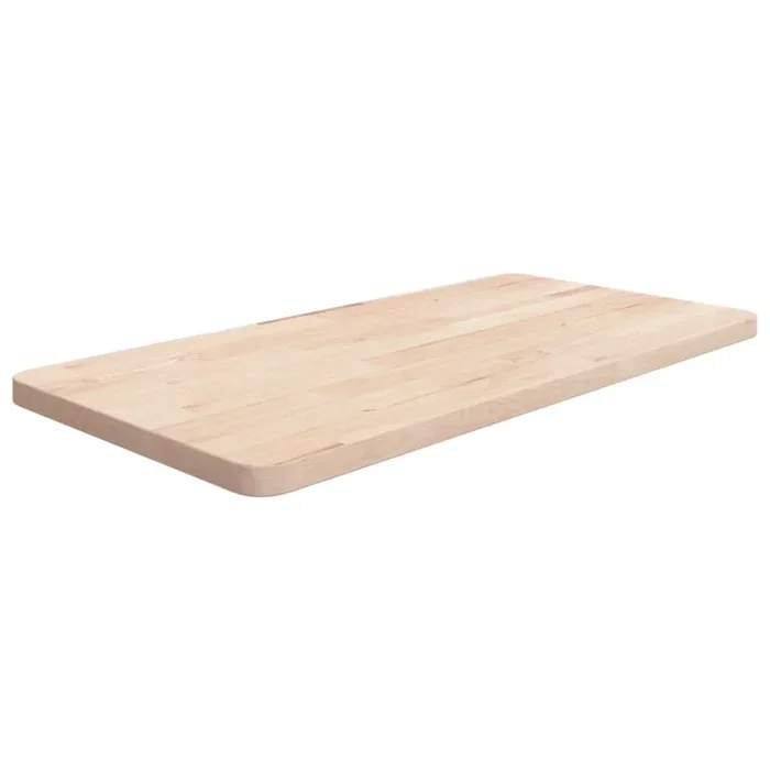 vidaXL Encimera de baño madera maciza sin tratar 80x40x2,5 cm
