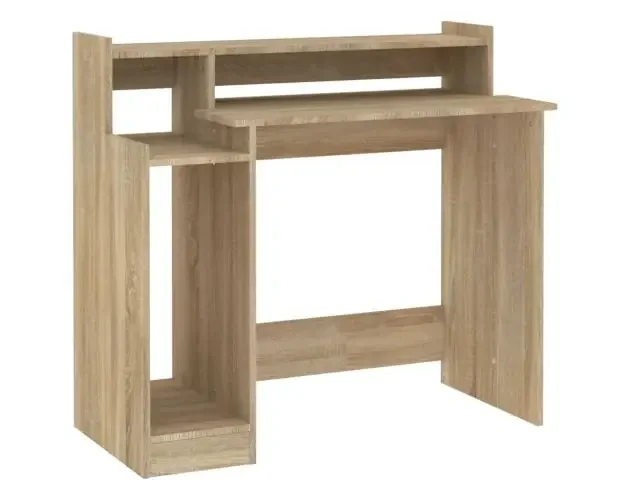 vidaXL escritorio con LED madera contrachapada roble sonoma 97x45x90cm | Brico Depôt Di Marca