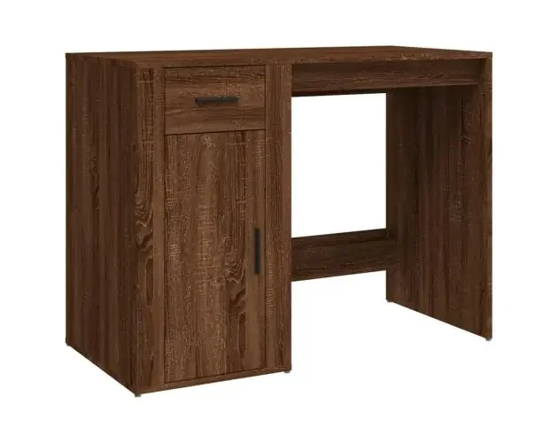 vidaXL escritorio de madera contrachapada marrón roble 100x49x75 cm | Brico Depôt Offerta