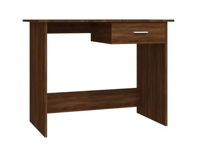 vidaXL escritorio de madera contrachapada marrón roble 100x50x76 cm | Brico Depôt Di Marca