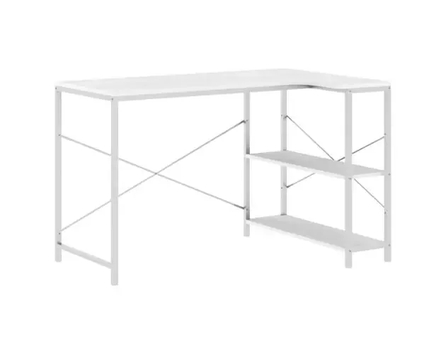 vidaXL escritorio de ordenador madera de ingeniería blanco 110x72x70cm | Brico Depôt All’Ingrosso