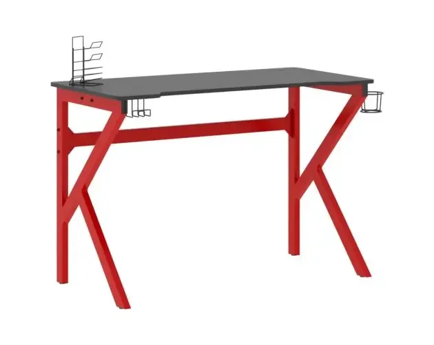 vidaXL escritorio gaming con patas forma k negro y rojo 110x60x75 cm | Brico Depôt Prezzo Conveniente