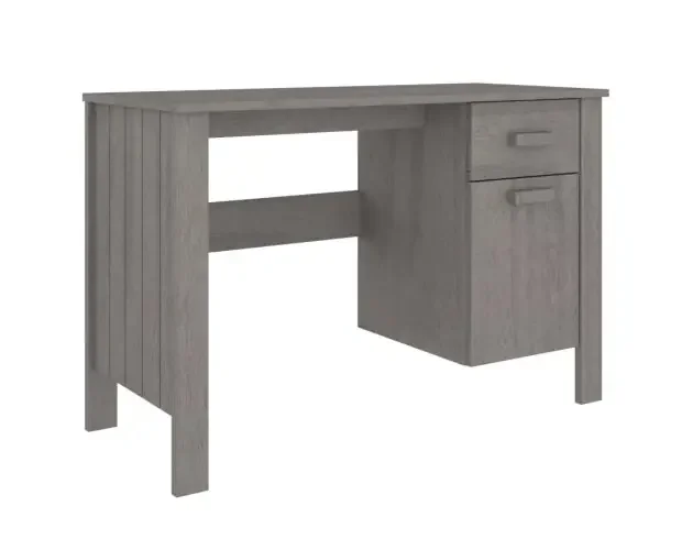 vidaXL escritorio hamar madera maciza de pino gris claro 113x50x75 cm | Brico Depôt Novità