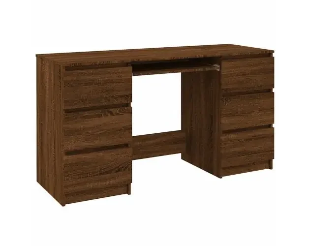 vidaXL escritorio madera contrachapada roble marrón 140x50x77 cm | Brico Depôt Migliore Qualità
