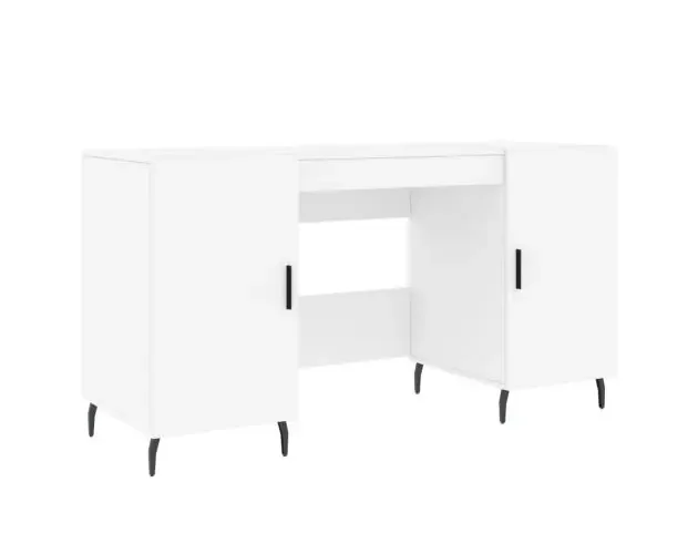 vidaXL escritorio madera de ingeniería blanco 140x50x75 cm | Brico Depôt Acquista Ora