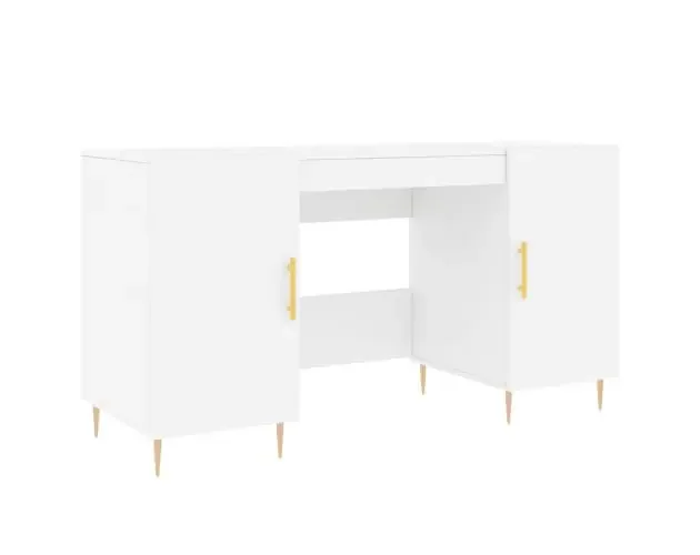 vidaXL escritorio madera de ingeniería blanco 140x50x75 cm | Brico Depôt Offerta Del Giorno