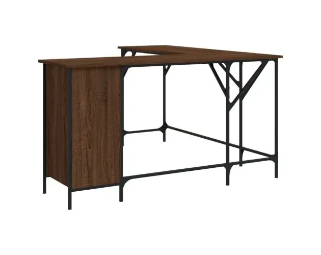 vidaXL escritorio madera de ingeniería roble marrón 141x141x75 cm | Brico Depôt Offerta