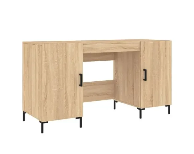 vidaXL escritorio madera de ingeniería roble sonoma 140x50x75 cm | Brico Depôt Premium