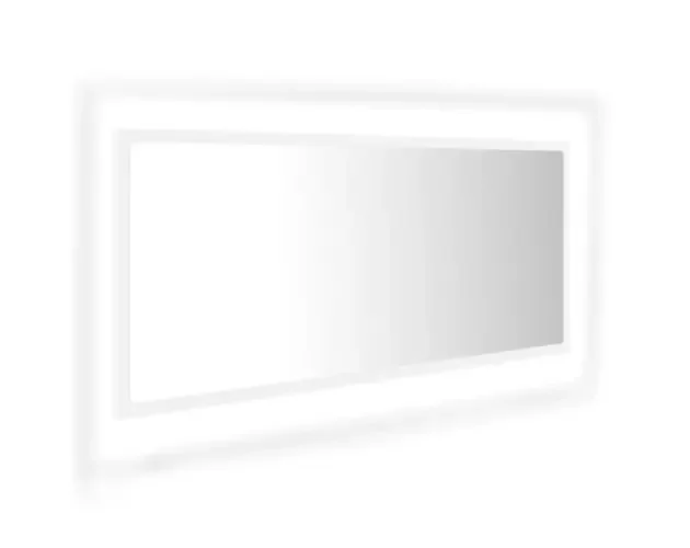 vidaXL espejo de baño LED acrílico blanco 100×8,5×37 cm | Brico Depôt Solo Oggi
