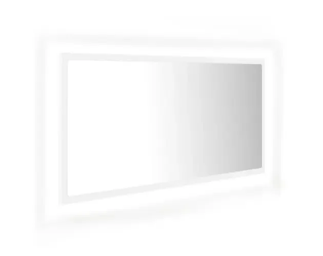 vidaXL espejo de baño LED acrílico blanco 90×8,5×37 cm | Brico Depôt Promozione Esclusiva