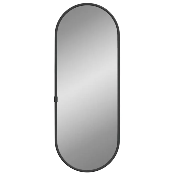 vidaXL Espejo de pared ovalado negro 40×15 cm