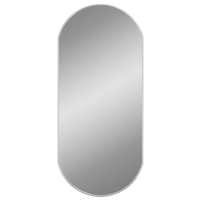 vidaXL Espejo de pared ovalado plateado 90×40 cm
