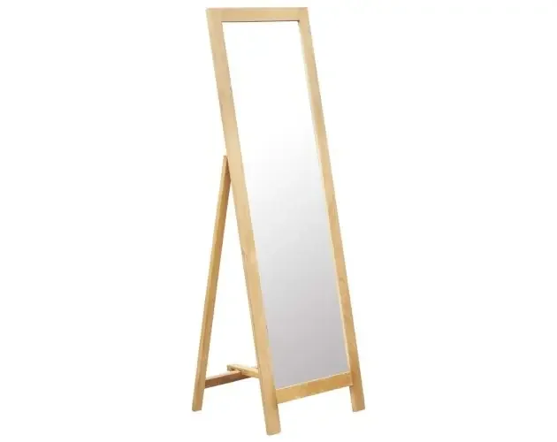 vidaXL espejo de pie 48×46,5×150 cm madera maciza de roble | Brico Depôt Economico