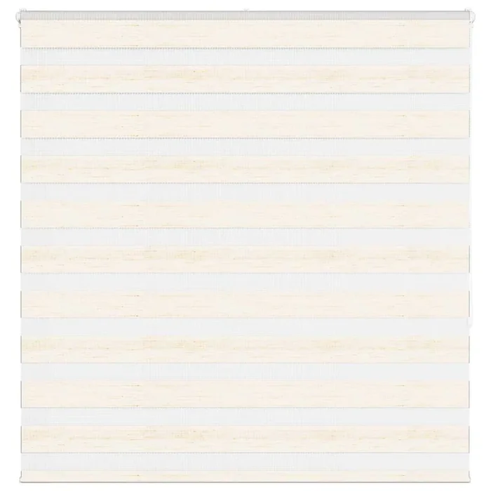 vidaXL Estor cebra beige mármol tejido ancho 135,9 cm poliéster
