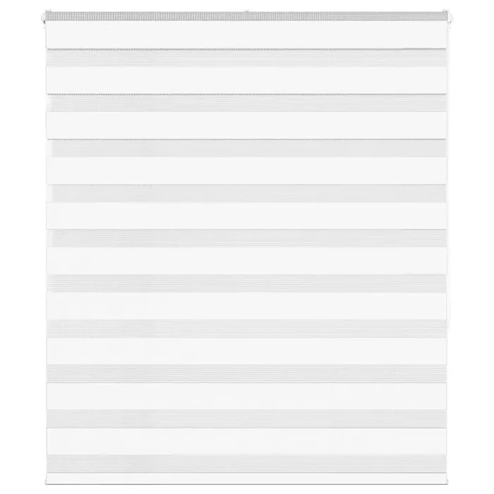 vidaXL Estor cebra blanco 125×150 cm tejido ancho 120,9 cm poliéster