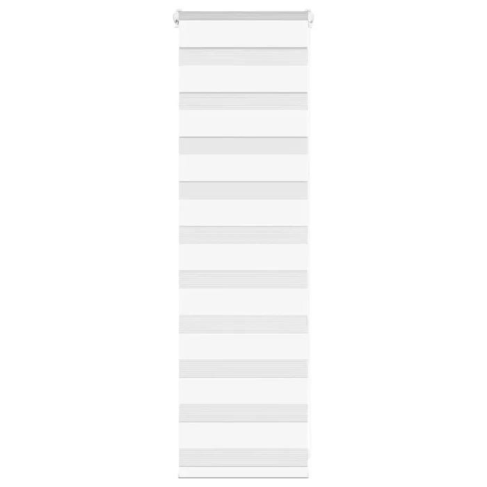 vidaXL Estor cebra blanco 45×100 cm tejido ancho 40,9 cm poliéster