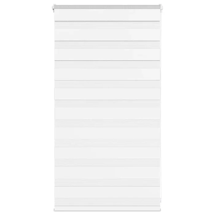 vidaXL Estor cebra blanco 75×100 cm tejido ancho 70,9 cm poliéster