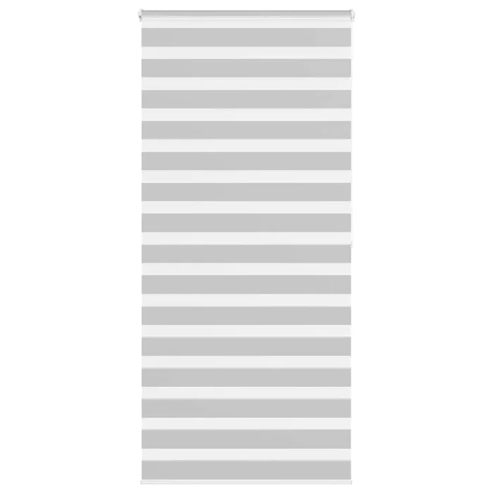vidaXL Estor cebra gris claro 100x200cm tejido ancho 95,9cm poliéster