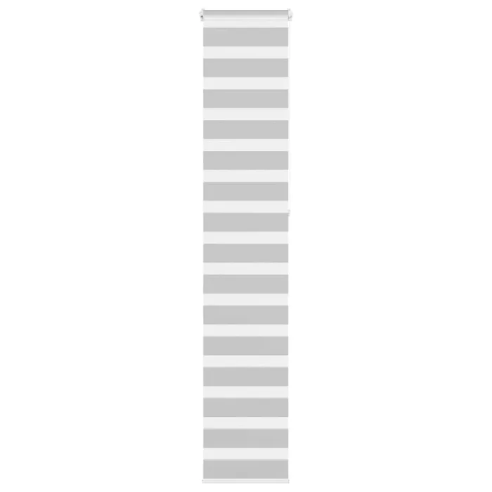 vidaXL Estor cebra gris claro 40x230cm tejido ancho 35,9 cm poliéster