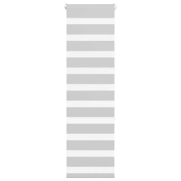 vidaXL Estor cebra gris claro 50×150 cm tejido ancho 45,9 cm poliéster