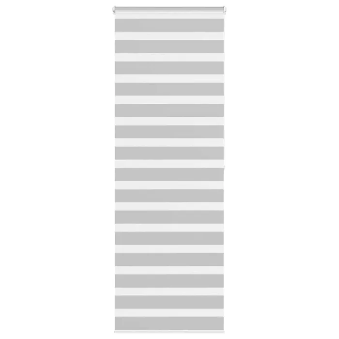 vidaXL Estor cebra gris claro 90x200cm tejido ancho 85,9 cm poliéster