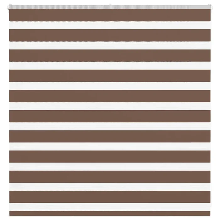 vidaXL Estor cebra marrón 150×100 cm tejido ancho 145,9 cm poliéster