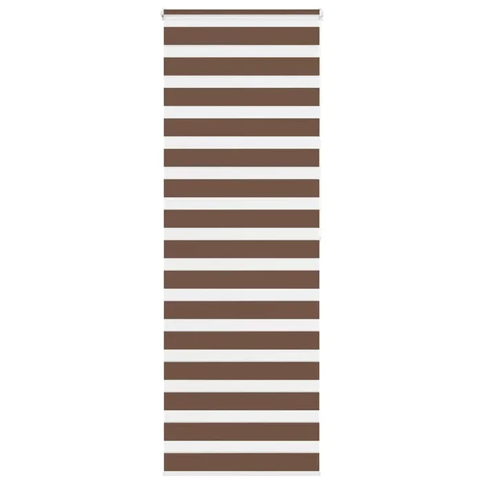 vidaXL Estor cebra marrón 70×200 cm tejido ancho 65,9 cm poliéster