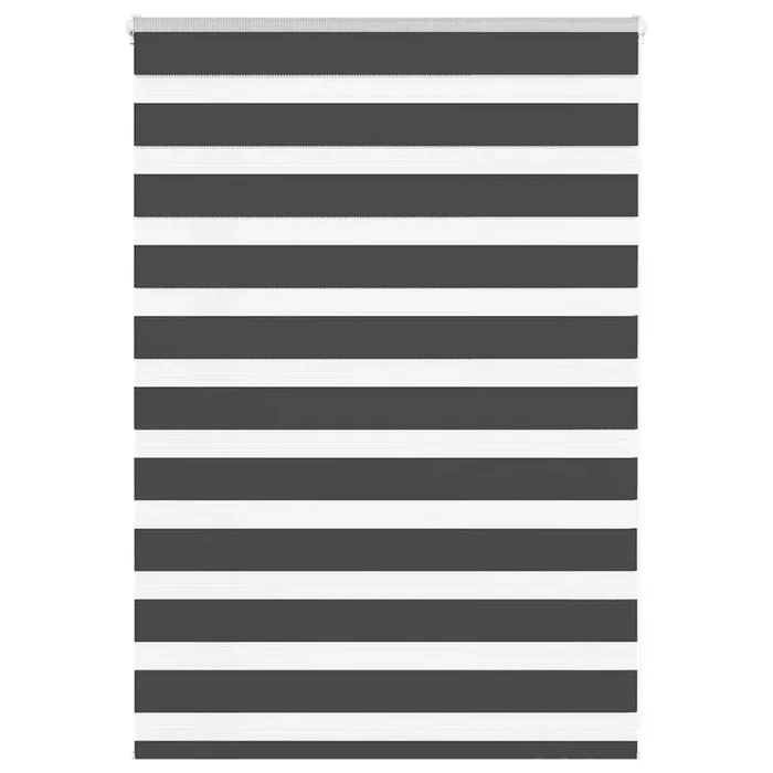 vidaXL Estor cebra negro 105×100 cm tejido ancho 100,9 cm poliéster