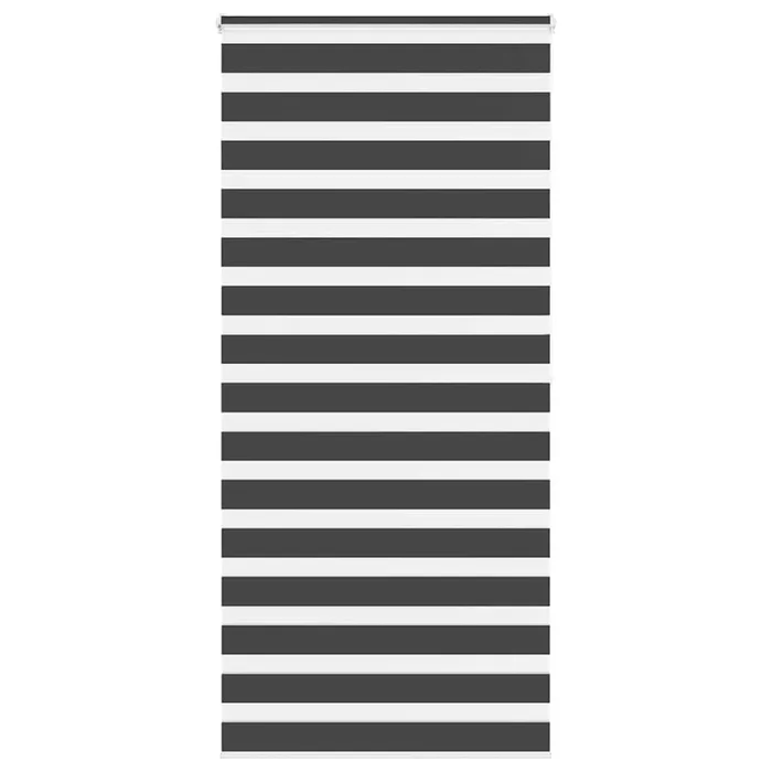 vidaXL Estor cebra negro 105×200 cm tejido ancho 100,9 cm poliéster
