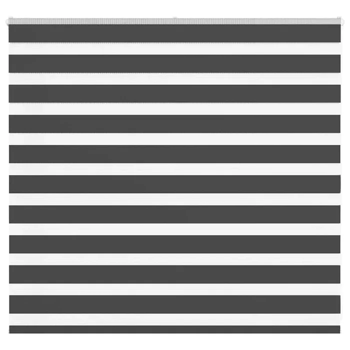 vidaXL Estor cebra negro 155×100 cm tejido ancho 150,9 cm poliéster