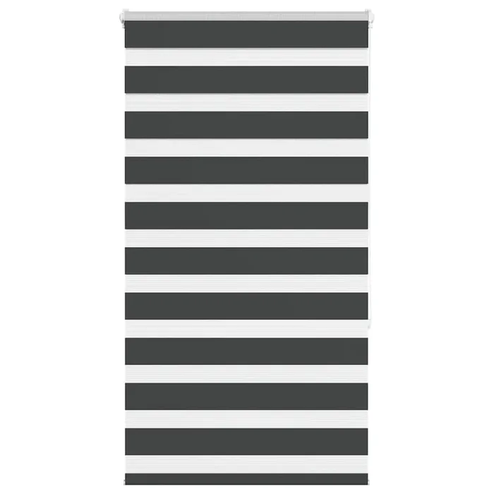 vidaXL Estor cebra negro 70×150 cm tejido ancho 65,9 cm poliéster