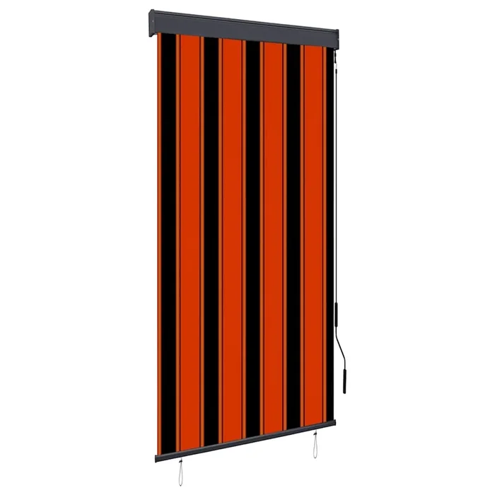 vidaXL Estor enrollable de exterior naranja y marrón 80×250 cm