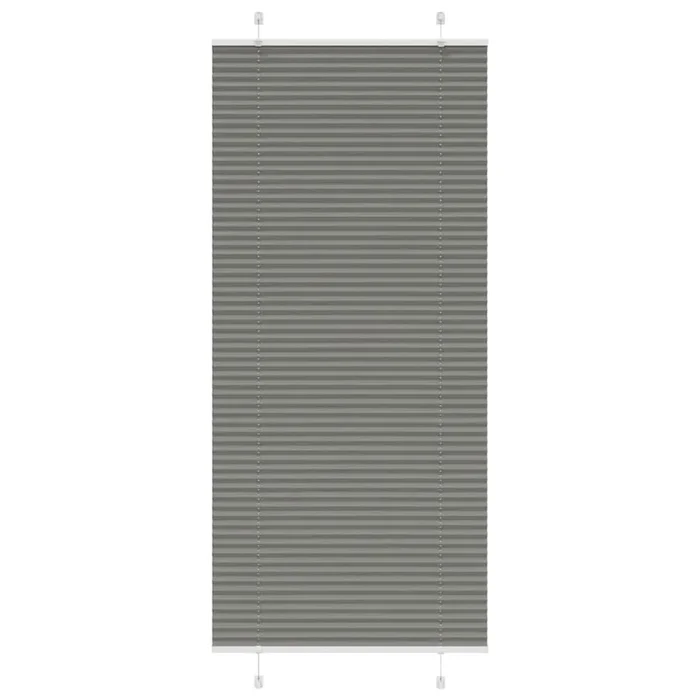 vidaXL Estor Plisado Antracita 100×200 cm Tela Ancho 99,4 cm Poliéster