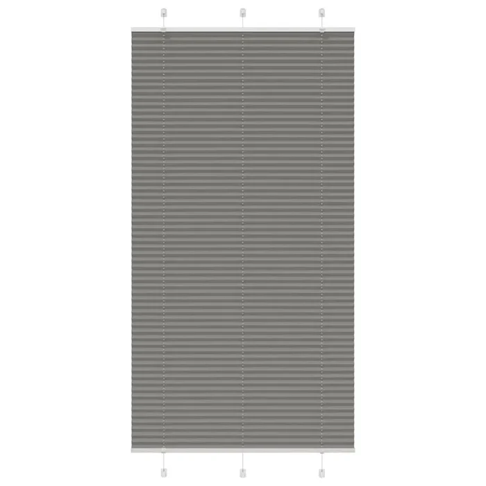 vidaXL Estor Plisado Antracita 110×200 cm Tela Ancho 109,4cm Poliéster