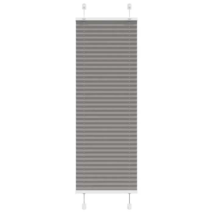vidaXL Estor Plisado Antracita 40×100 cm Tela Ancho 39,4 cm Poliéster
