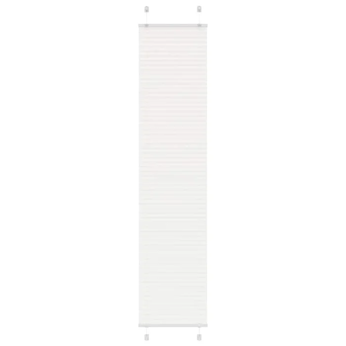 vidaXL Estor Plisado blanco 40×200 cm Tela Ancho 39,4 cm Poliéster