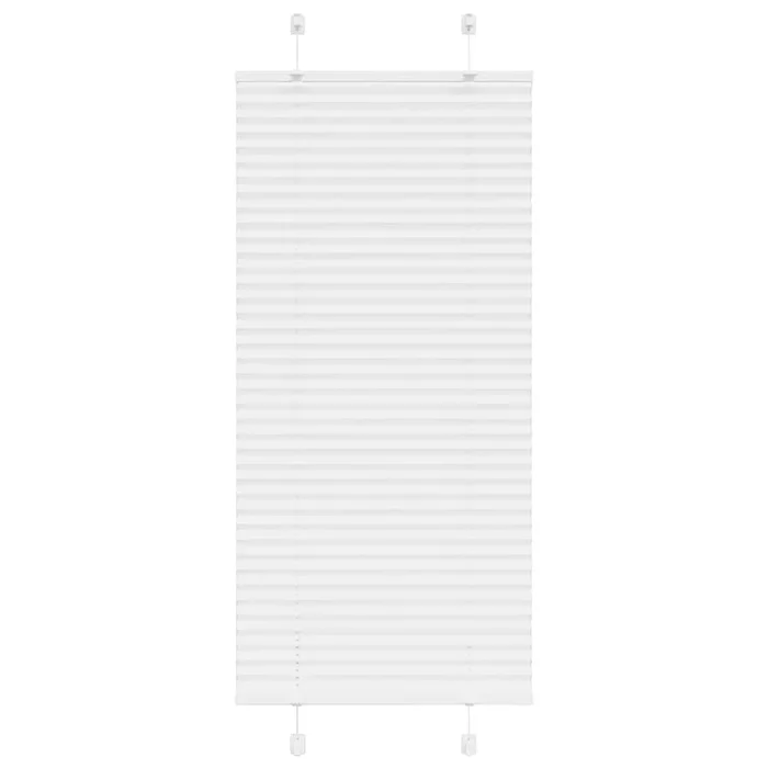 vidaXL Estor Plisado blanco 60×150 cm Tela Ancho 59,4 cm Poliéster