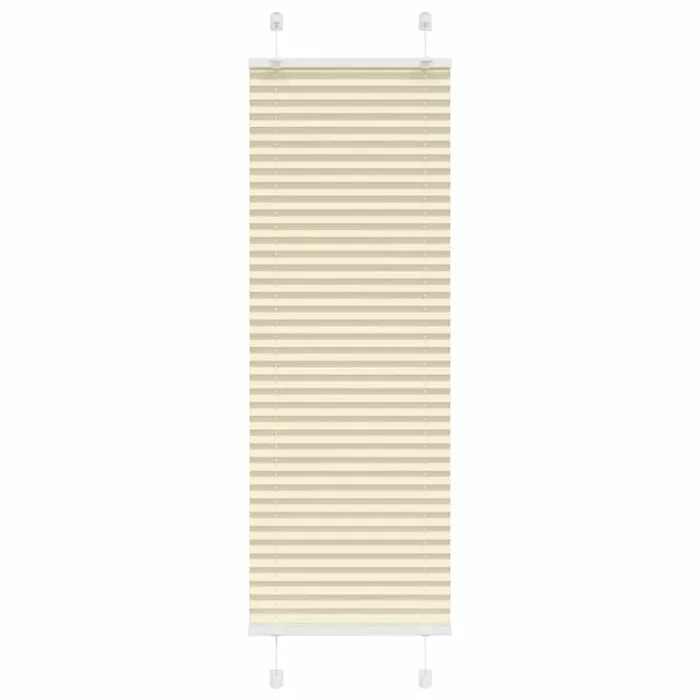 vidaXL Estor Plisado crema 40×100 cm Tela Ancho 39,4 cm Poliéster