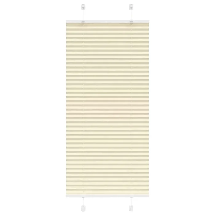 vidaXL Estor Plisado crema 55×150 cm Tela Ancho 54,4 cm Poliéster