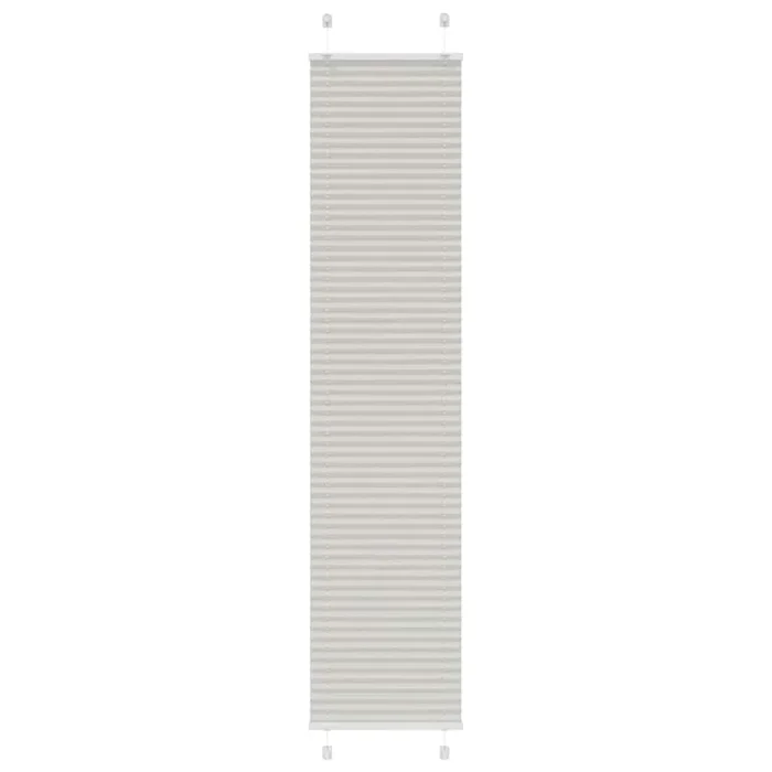 vidaXL Estor Plisado gris claro 50×200 cm Tela Ancho 49,4 cm Poliéster