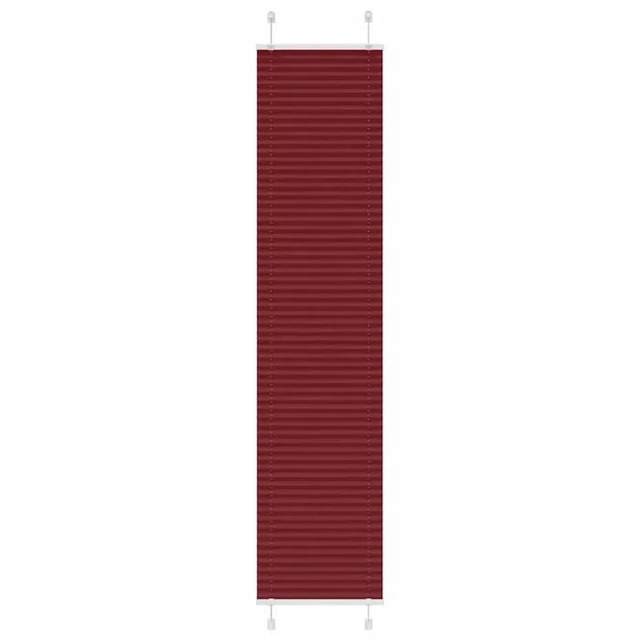vidaXL Estor Plisado rojo burdeos 40×200 cm Tela Ancho 39,4 cm