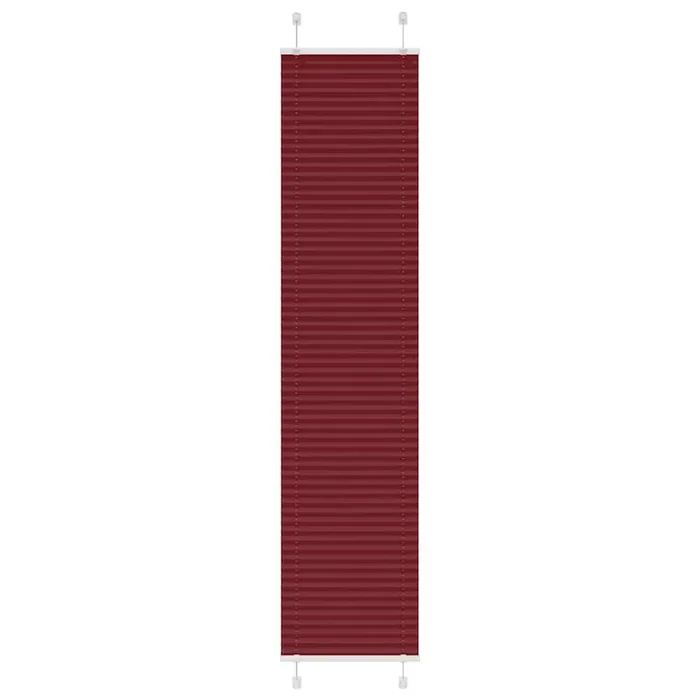 vidaXL Estor Plisado rojo burdeos 45×200 cm Tela Ancho 44,4 cm