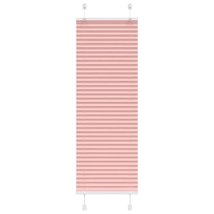 vidaXL Estor Plisado rosa 45×150 cm Tela Ancho 44,4 cm Poliéster