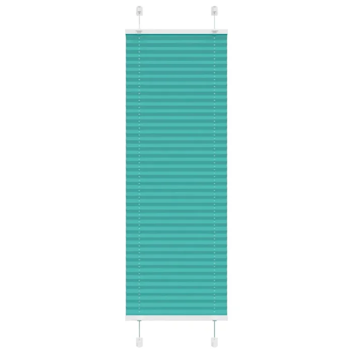 vidaXL Estor Plisado verde petróleo 50×150 cm Tela Ancho 49,4 cm