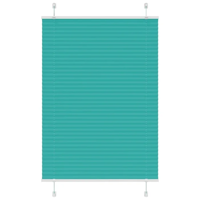 vidaXL Estor Plisado verde petróleo 95×100 cm Tela Ancho 94,4 cm