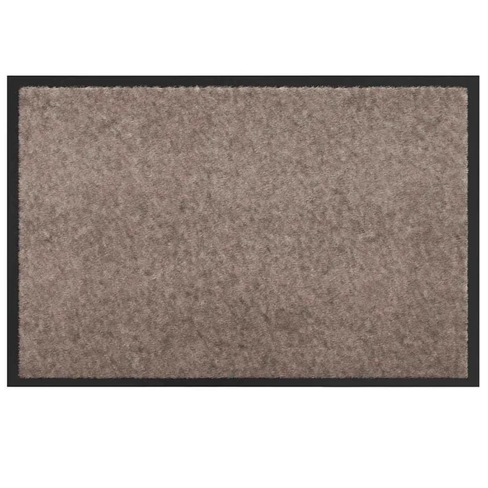 vidaXL Felpudo Beige 40 x 60 cm Tela de peluche