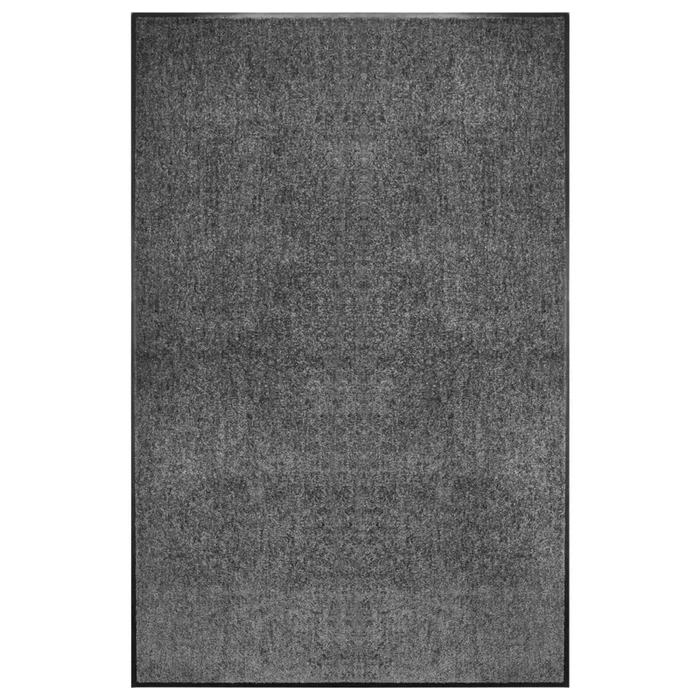 vidaXL Felpudo lavable gris antracita 120×180 cm